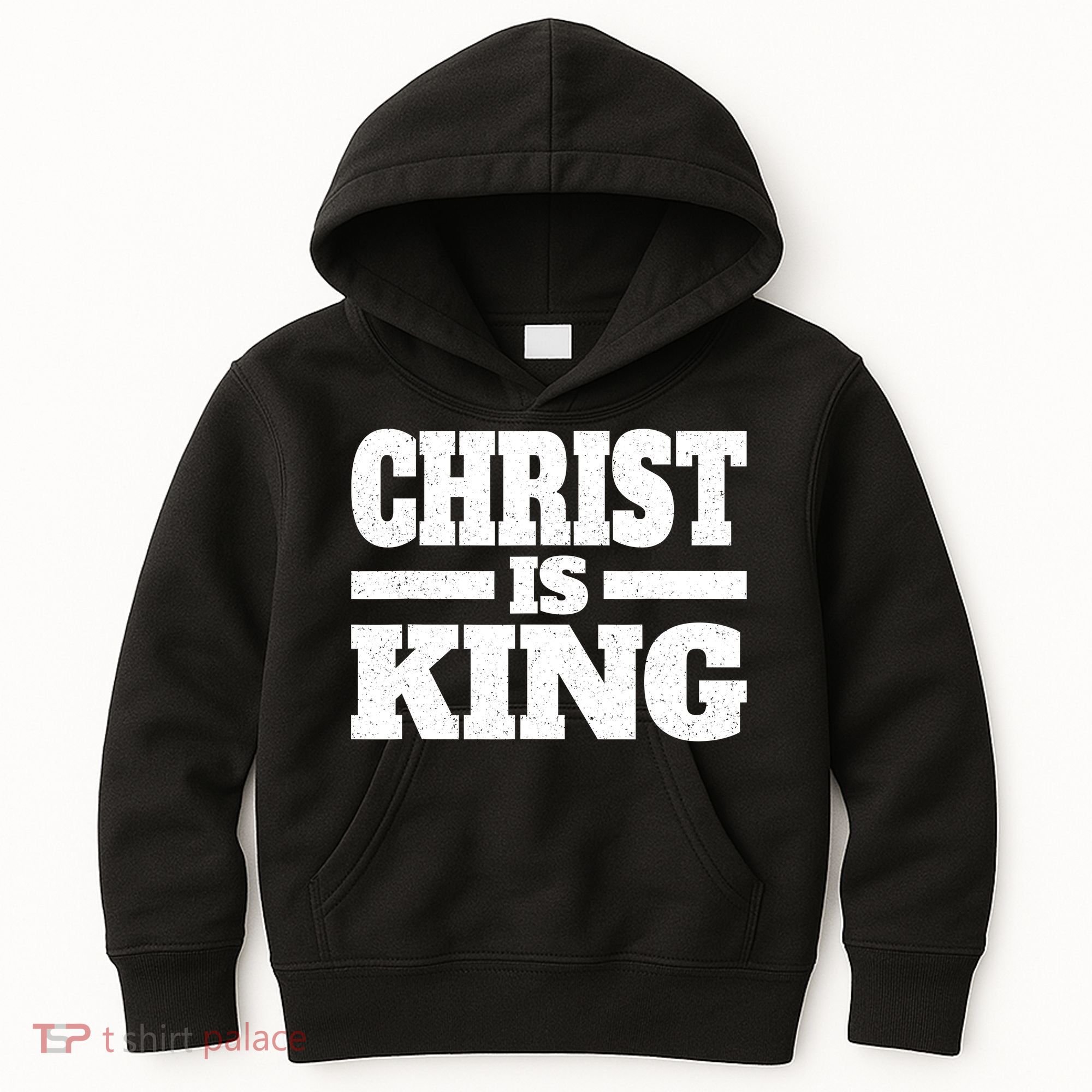Christ Is King Jesus Is King Christian Faith Kids Hoodie