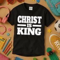 Christ Is King Jesus Is King Christian Faith Kids T-Shirt thumb 3