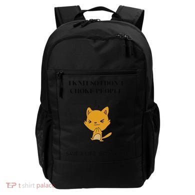 Cat I Knit So I Don’T Save A Life Send Yarn Backpack