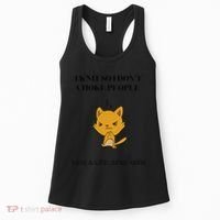 Cat I Knit So I Don’T Save A Life Send Yarn Women's Tank Top thumb 0
