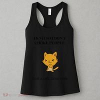 Cat I Knit So I Don’T Save A Life Send Yarn Women's Tank Top thumb 3