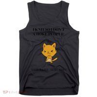 Cat I Knit So I Don’T Save A Life Send Yarn Tank Top thumb 0