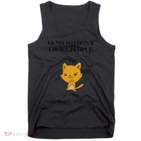 Cat I Knit So I Don’T Save A Life Send Yarn Tank Top thumb 0