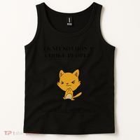 Cat I Knit So I Don’T Save A Life Send Yarn Tank Top thumb 2