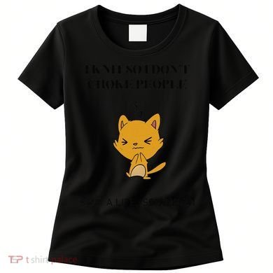Cat I Knit So I Don’T Save A Life Send Yarn Women's T-Shirt