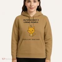 Cat I Knit So I Don’T Save A Life Send Yarn Hoodie thumb 5
