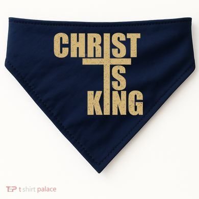 CHRIST IS KING JESUS IS KING USA-Made Doggie Bandana