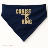 CHRIST IS KING JESUS IS KING USA-Made Doggie Bandana thumb 0