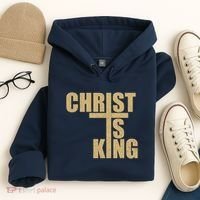 CHRIST IS KING JESUS IS KING Hoodie thumb 4