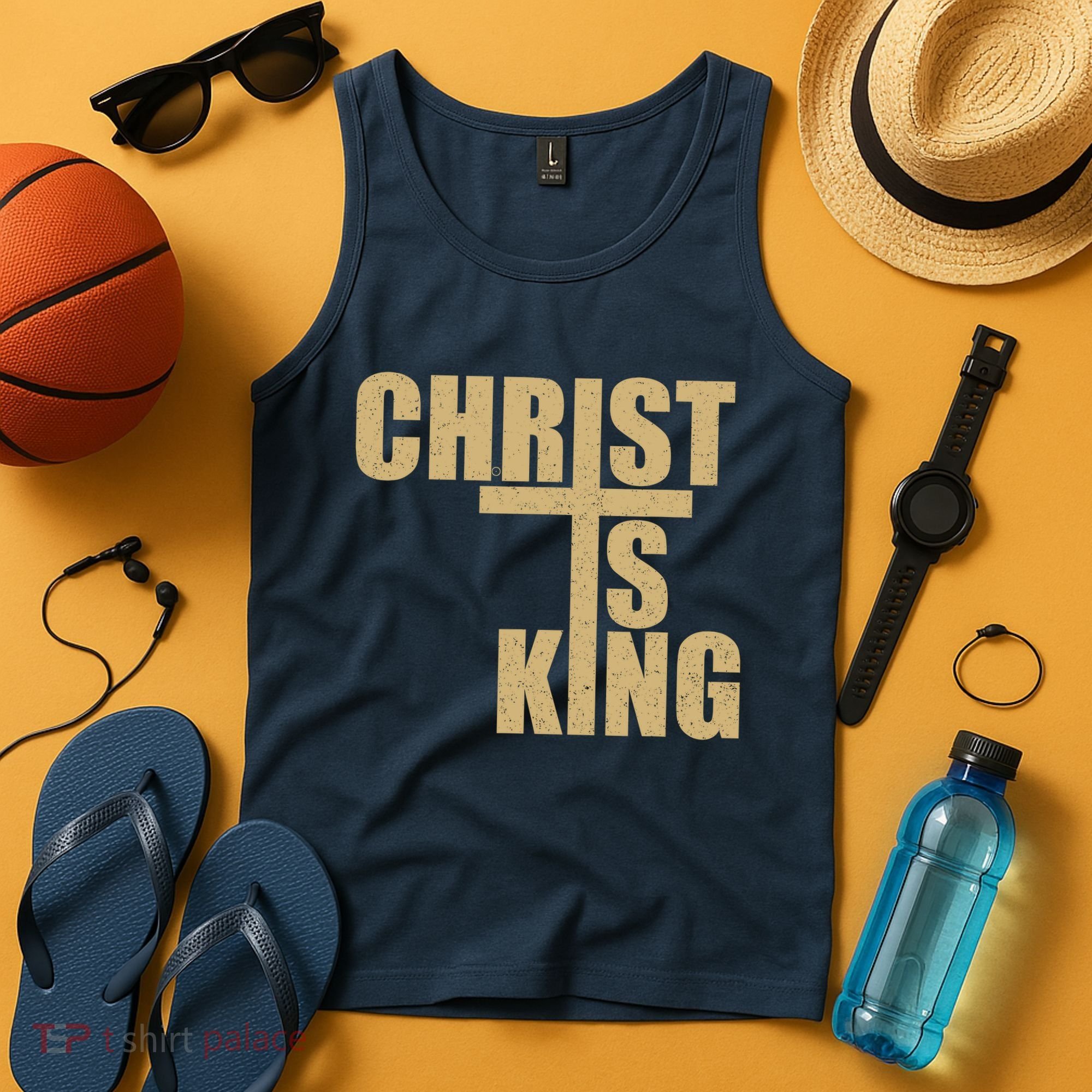 CHRIST IS KING JESUS IS KING Tank Top