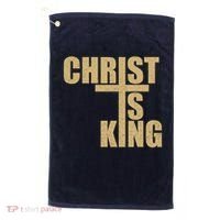 CHRIST IS KING JESUS IS KING Golf Towel thumb 0