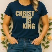 CHRIST IS KING JESUS IS KING Women's T-Shirt thumb 2