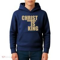 CHRIST IS KING JESUS IS KING Kids Hoodie thumb 4