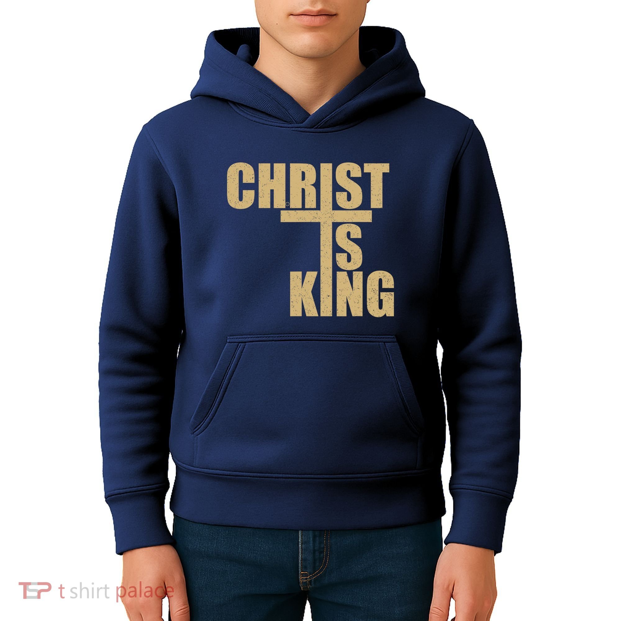 CHRIST IS KING JESUS IS KING Kids Hoodie