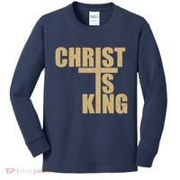CHRIST IS KING JESUS IS KING Kids Long Sleeve Shirt thumb 0