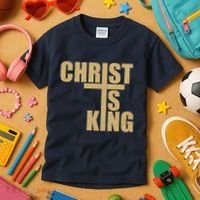 CHRIST IS KING JESUS IS KING Kids T-Shirt thumb 3