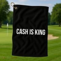 Cash Is King Golf Towel thumb 1