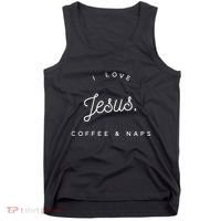 Christian I Love Jesus Coffee & Naps Tank Top thumb 0