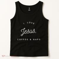 Christian I Love Jesus Coffee & Naps Tank Top thumb 2