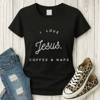 Christian I Love Jesus Coffee & Naps Women's T-Shirt thumb 3