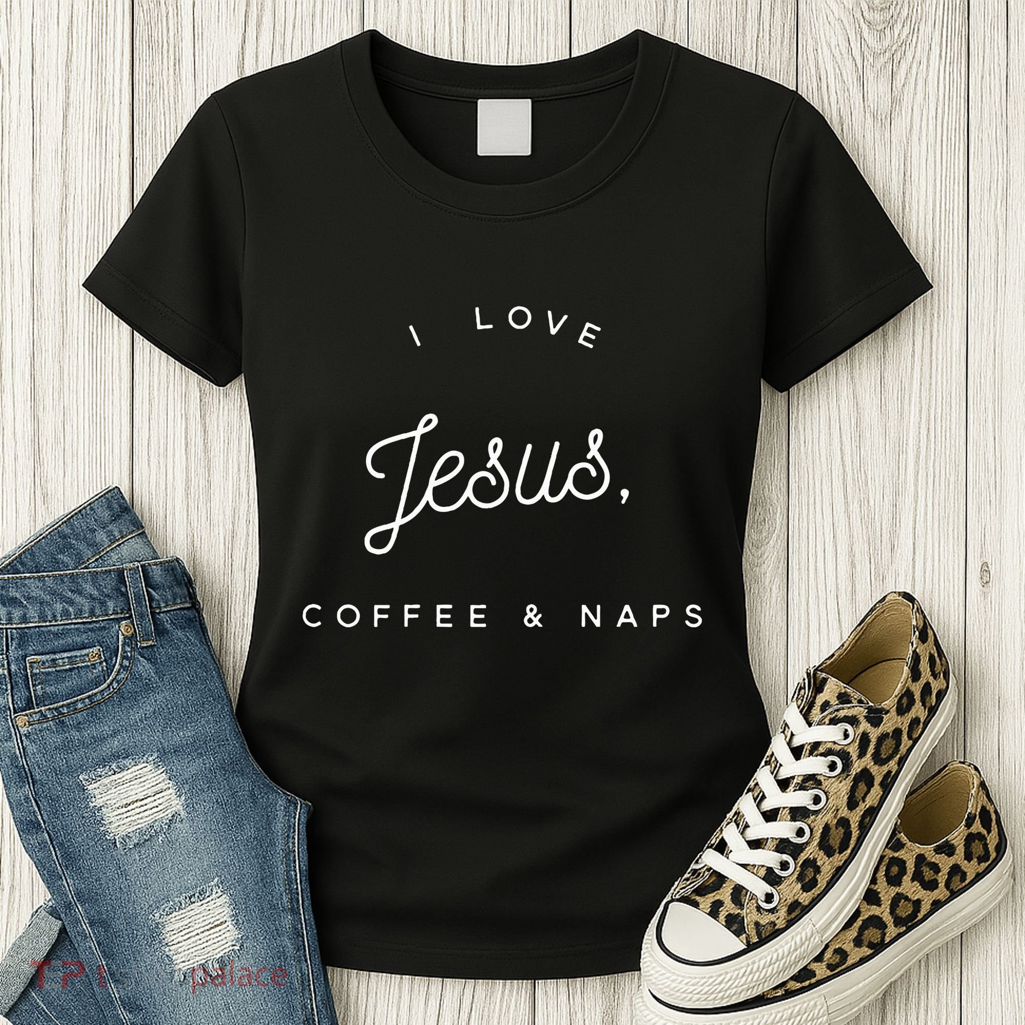 Christian I Love Jesus Coffee & Naps Women's T-Shirt