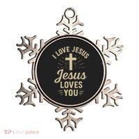 Christian I Love Jesus And You Too Much God Son Ornament thumb 0