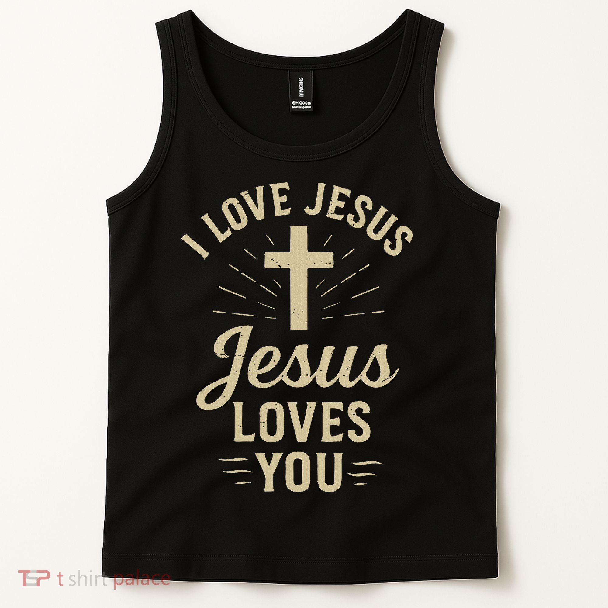 Christian I Love Jesus And You Too Much God Son Tank Top