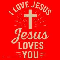 Christian I Love Jesus And You Too Much God Son Santa Hat thumb 1