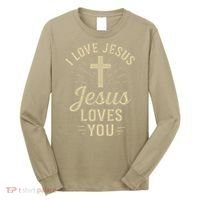 Christian I Love Jesus And You Too Much God Son Long Sleeve Shirt thumb 0