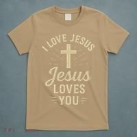 Christian I Love Jesus And You Too Much God Son T-Shirt thumb 5