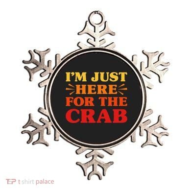 Crab I Love Crab Funny Food Lover Ornament