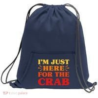 Crab I Love Crab Funny Food Lover Sweatshirt Cinch Pack Bag thumb 0