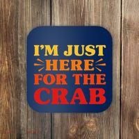 Crab I Love Crab Funny Food Lover Coaster thumb 0