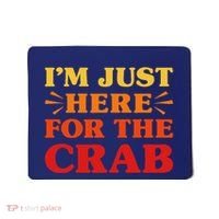 Crab I Love Crab Funny Food Lover Mousepad thumb 0