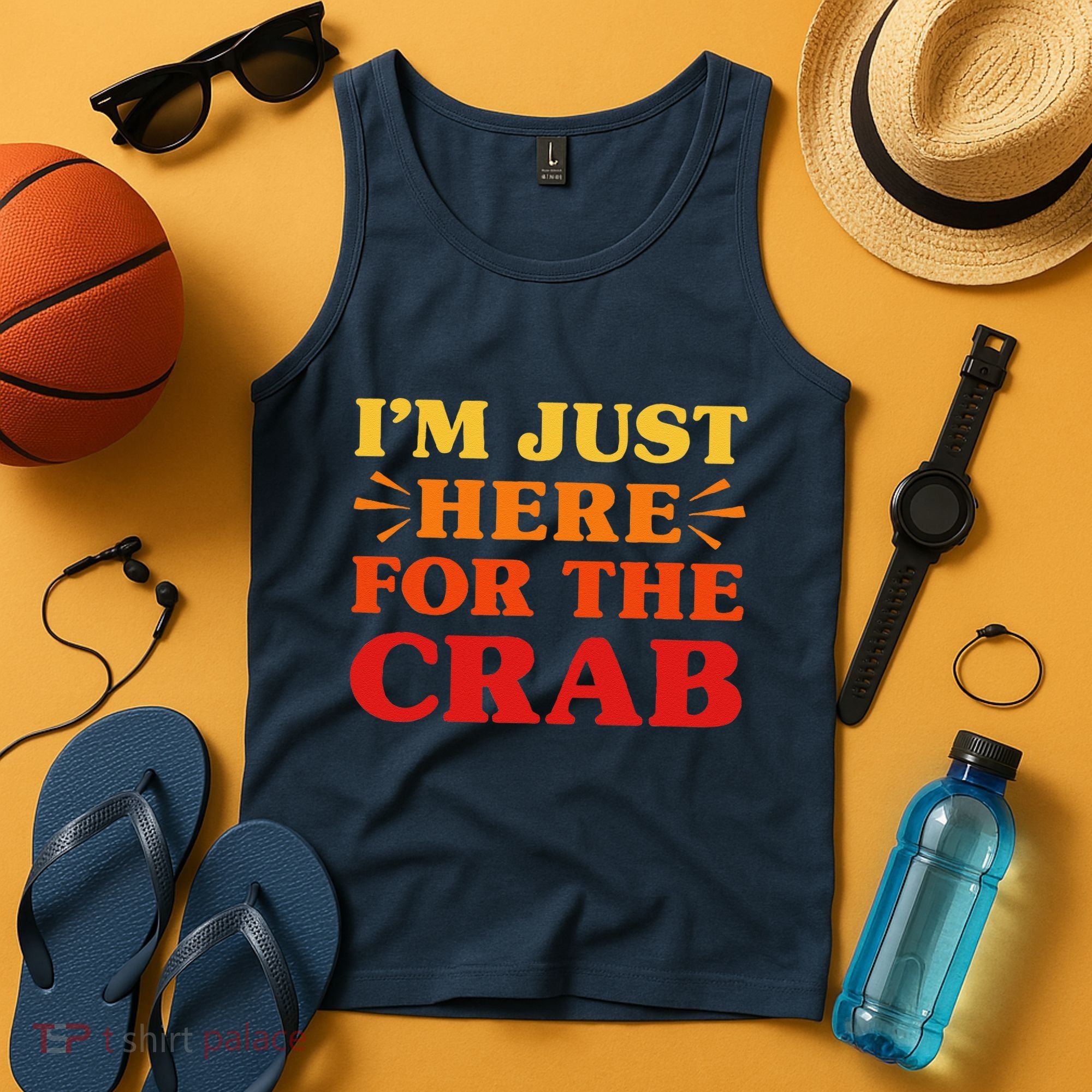 Crab I Love Crab Funny Food Lover Tank Top