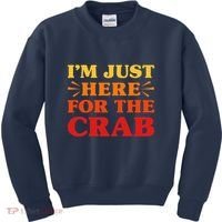Crab I Love Crab Funny Food Lover Kids Sweatshirt thumb 0