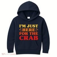 Crab I Love Crab Funny Food Lover Kids Hoodie thumb 0