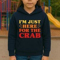 Crab I Love Crab Funny Food Lover Kids Hoodie thumb 3