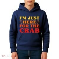 Crab I Love Crab Funny Food Lover Kids Hoodie thumb 4