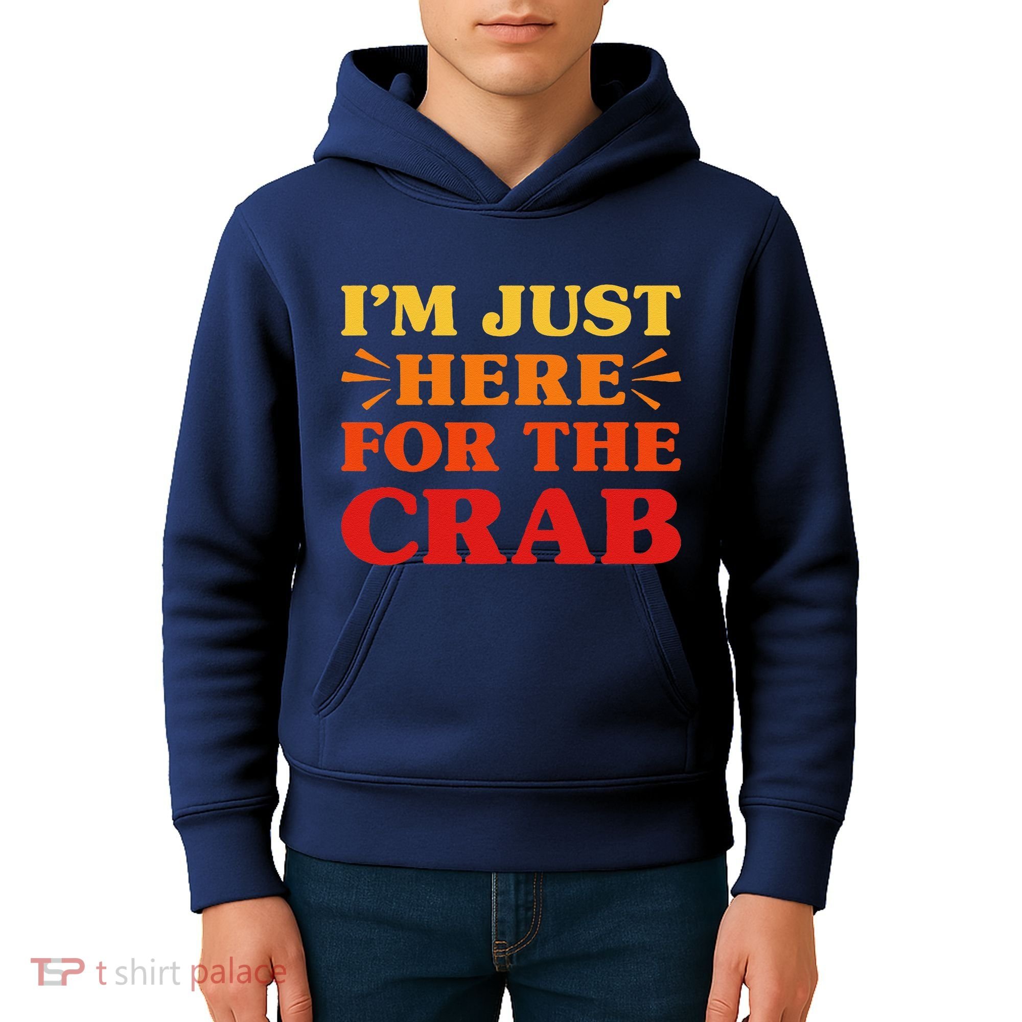 Crab I Love Crab Funny Food Lover Kids Hoodie