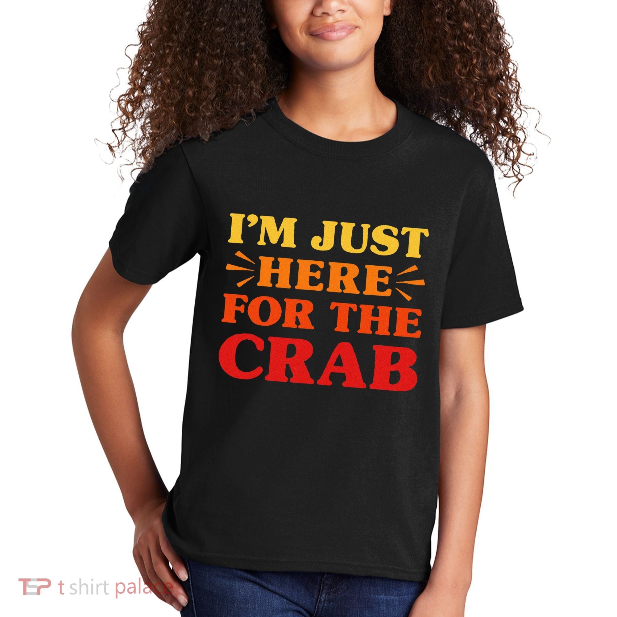 Crab I Love Crab Funny Food Lover Kids T-Shirt