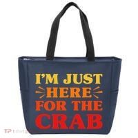 Crab I Love Crab Funny Food Lover Tote Bag thumb 0