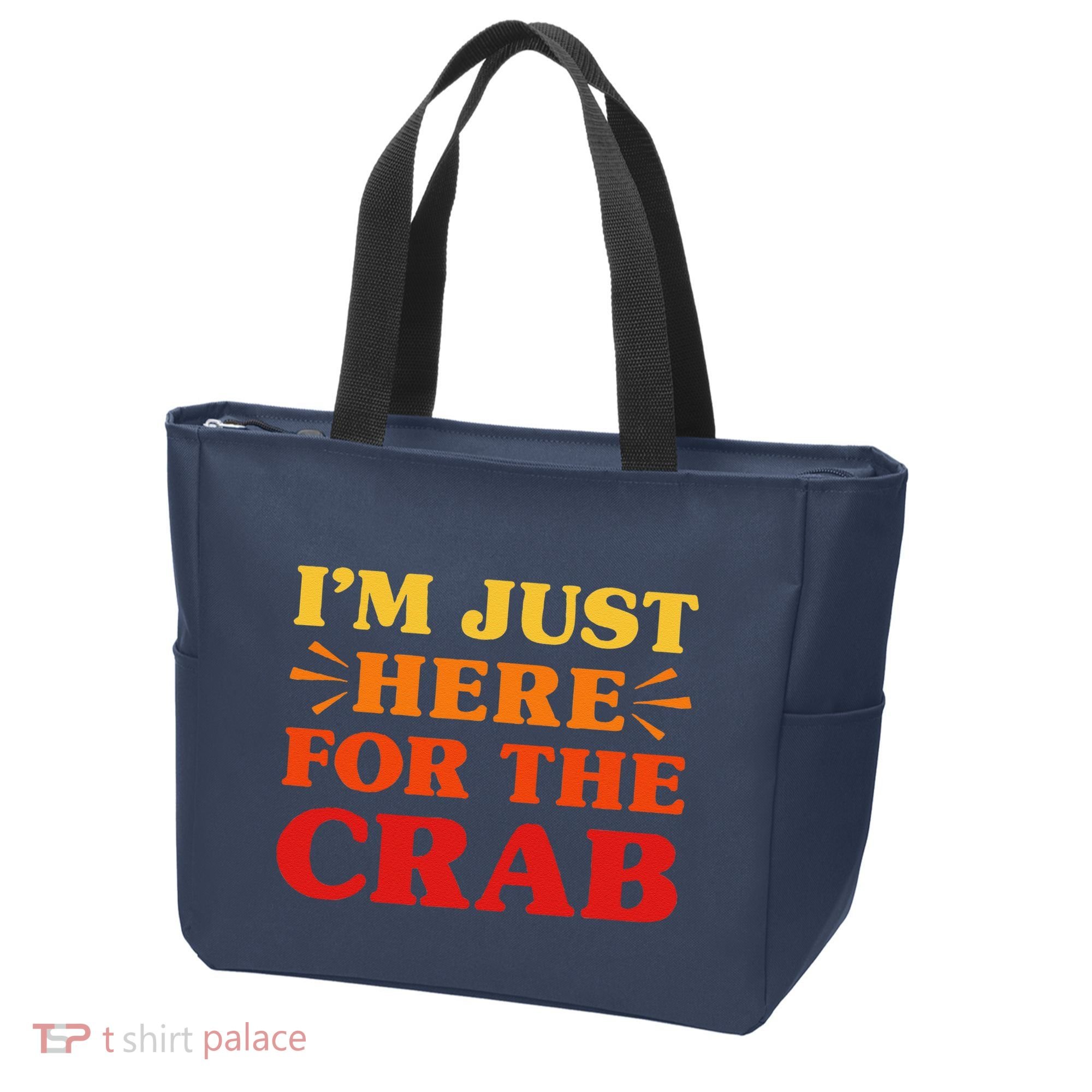 Crab I Love Crab Funny Food Lover Tote Bag