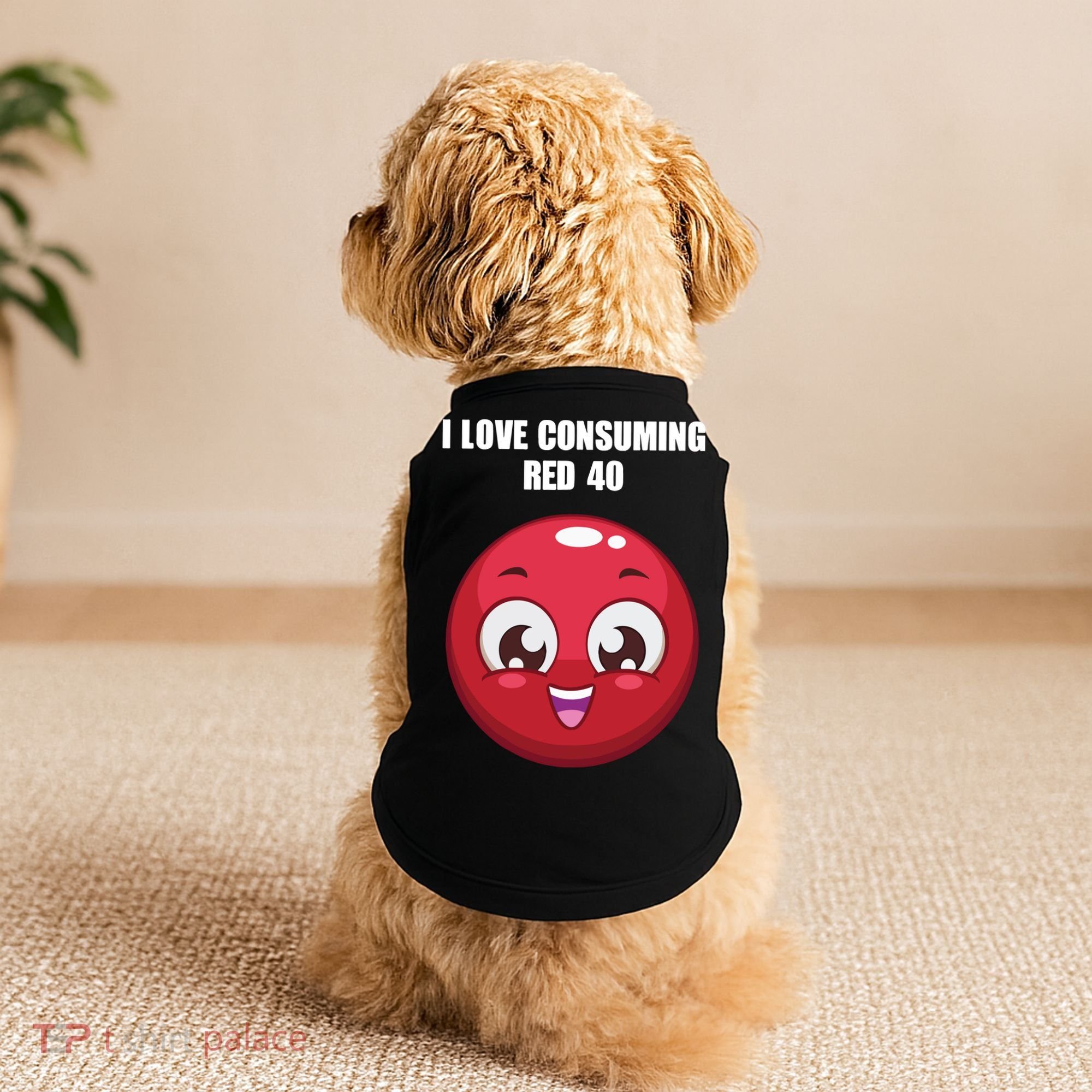Cuntmama I Love Consuming Red 40 Doggie Tank