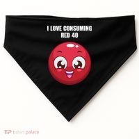 Cuntmama I Love Consuming Red 40 USA-Made Doggie Bandana thumb 0