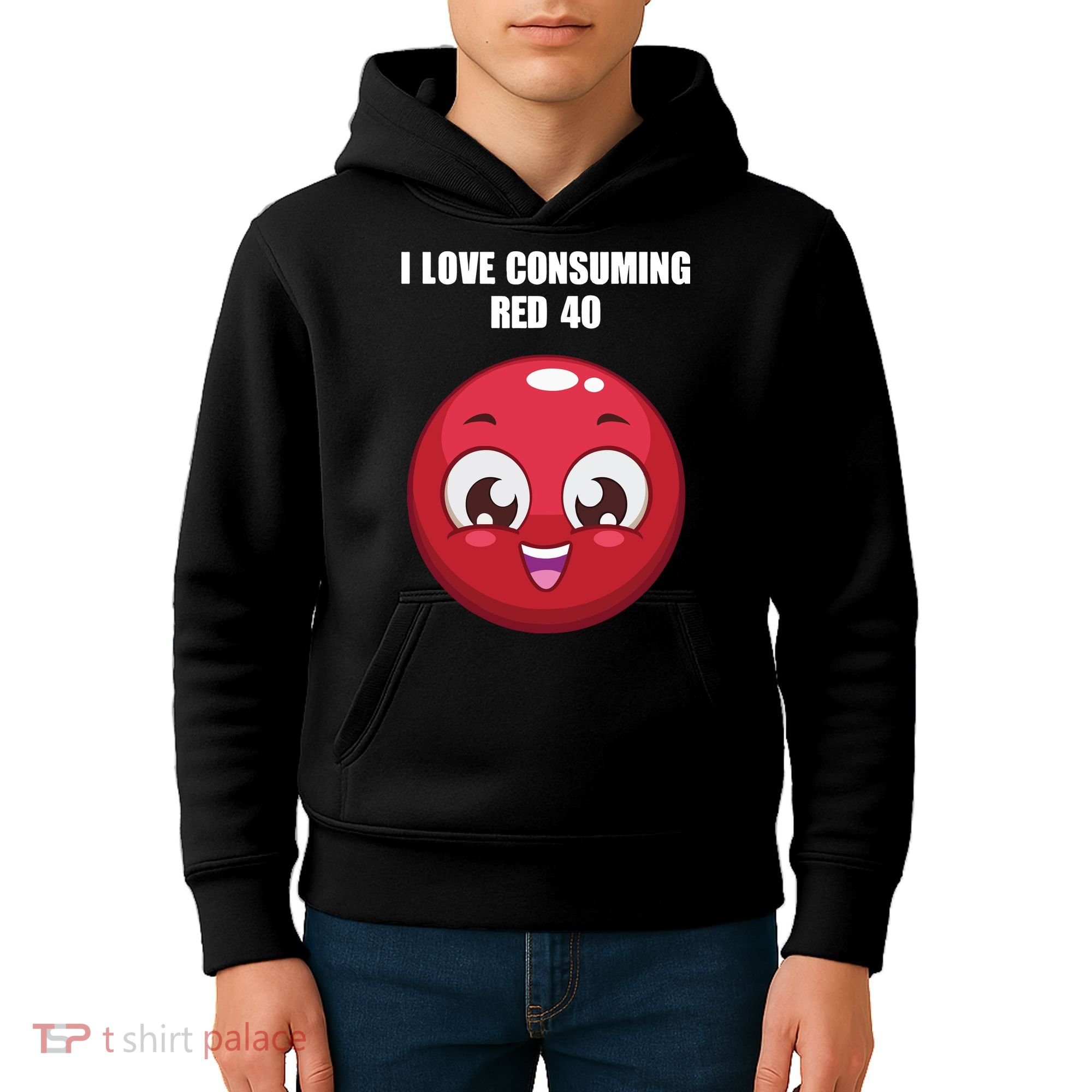 Cuntmama I Love Consuming Red 40 Kids Hoodie