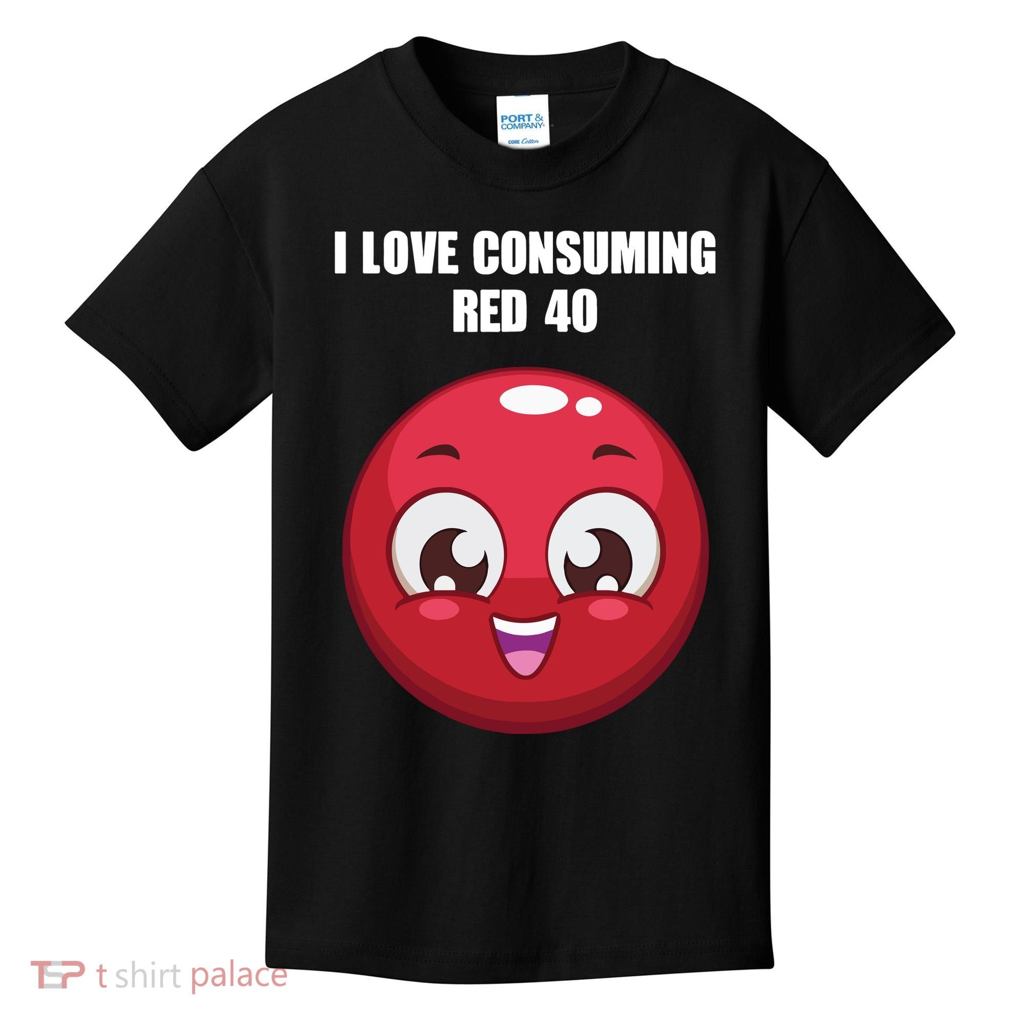 Cuntmama I Love Consuming Red 40 Kids T-Shirt