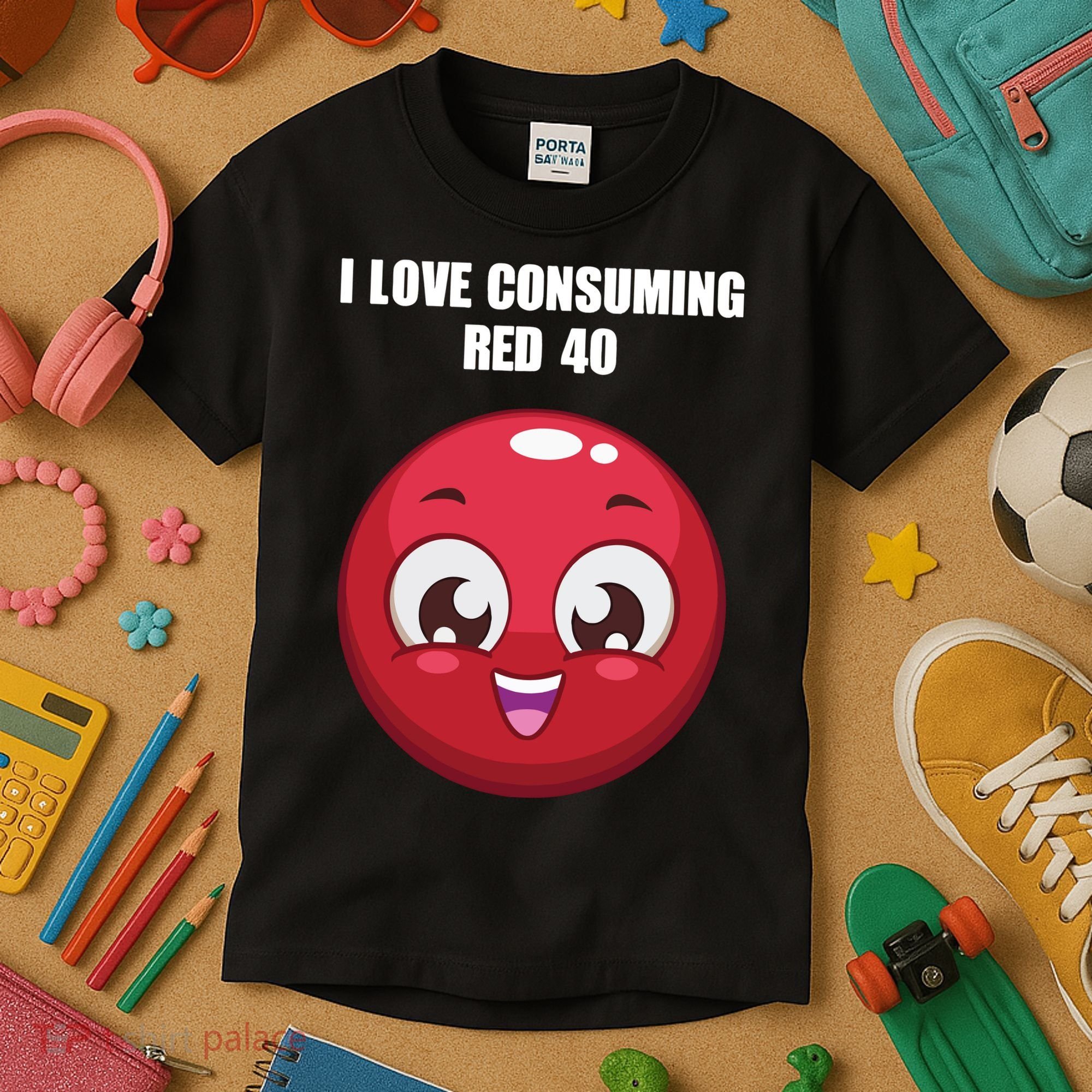 Cuntmama I Love Consuming Red 40 Kids T-Shirt