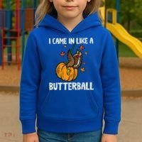 Came In Like A Butterball Funny Thanksgiving Kids Hoodie thumb 3