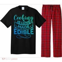 Cooking Is Love Made Edible Funny Chef Gift Pajama Set thumb 0